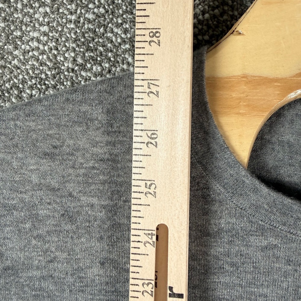 Todd Snyder Italian Cashmere Sweater Mens Large Gray Pocket Crewneck Luxury Knit - Picture 7 of 7